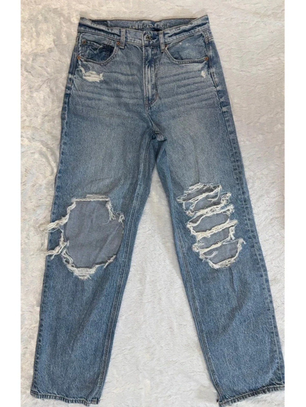 American Eagle Highest Rise Baggy Straight Leg Jeans